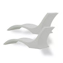 MASSIMO MARINE NEW LUX IN-POOL LOUNGER, SET OF 2 - WHITE - Scratch & Dent