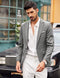 COOFANDY MEN'S BLAZER CASUAL SPORT COATS SLIM FIT ONE BUTTON SUIT JACKET - Like New