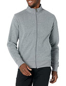 Amazon Essentials  Men's Fleece Zip Up Mock Neck Sweatshirt - Gray 2XL - Brand New