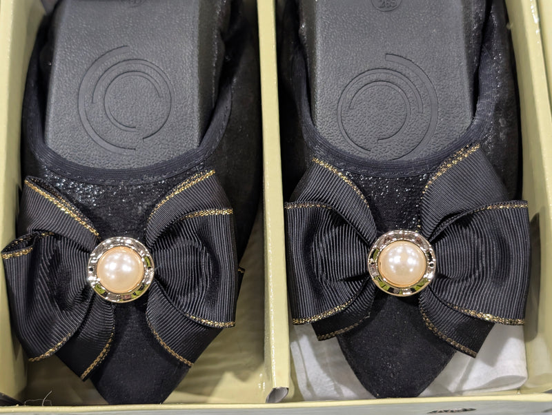 GUANSITU FOLDING SHOES WOMENS - SIZE: WOMEN 11 (EU W43) - BLACK - Like New