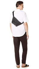 HERSCHEL SEVENTEEN WAIST PACK, CROSSHATCH, 3.5L - BLACK - Like New