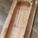 Lavinia Canberra 37.4" Wooden Dining Bench Solid Malaysian Oak - Natural Oak - Like New