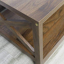Rainbow Sophia Coffee Table, 2-Tier Storage, 40" B08ML5W8DZ - White Oak - Brand New