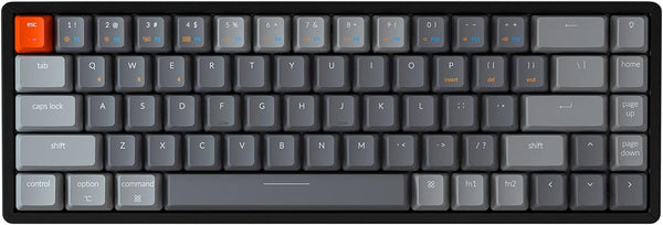 Keychron K6 Bluetooth Mechanical Keyboard RGB Aluminum Frame Blue Switch - Black Like New