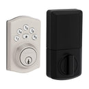 KWIKSET POWERBOLT 240 5-BUTTON KEYPAD SATIN NICKEL DEADBOLT DOOR LOCK - Like New
