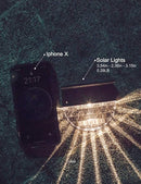 TIJNN Solar Deck Lights, Outdoor Lighting Backyard TIJNN-008 - 6 Pack - BLACK - Like New