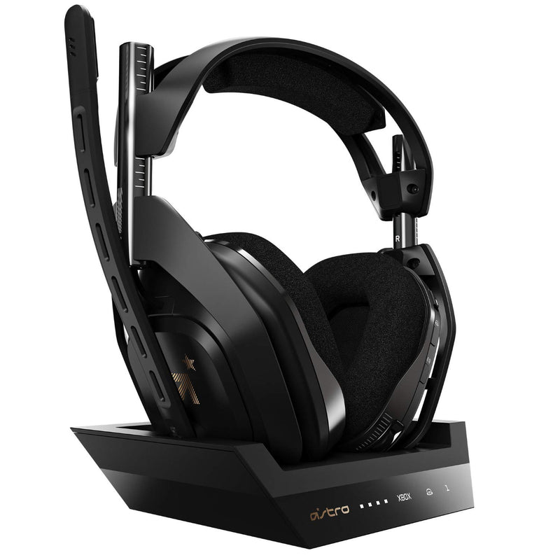 ASTRO Gaming A50 Wireless Headset + Base Station - 939-001680 - Black/Gold Like New