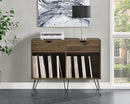 AMERIWOOD NOVOGRATZ CONCORD TURNTABLE STAND WITH DRAWERS - WALNUT - Like New