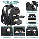 BlondBenjo Travel Backpack 50L Backpacks Water 17.7" Computer - Black - Brand New