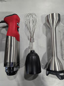 VITAMIX 5-SPEED 4-PIECE DELUXE IMMERSION BLENDER BUNDLE - RED - Like New