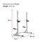 WEIDER GYM SQUAT RACK, 32.5"D x 49.5"W x 63"H - PLATINUM - Like New