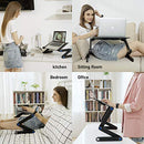 Lap Stand Adjustable Sofa Desk Vented Fans/Mouse Pad Stand Up/Sitting - Black - Brand New