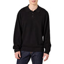 AMAZON ESSENTIALS MEN'S RELAXED-FIT KNIT POLO SWEATER - SIZE: MEN L - BLACK - Brand New