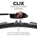 ClixWipers 22" + 22" Black Carbon Fiber Premium Replacement Windshield Wipers - Brand New