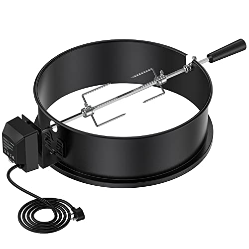 ONLYFIRE BRK-6009 ROTISSERIE RING KIT FOR CHARCOAL GRILLS F-BRK6009-PS1 - Silver - Like New