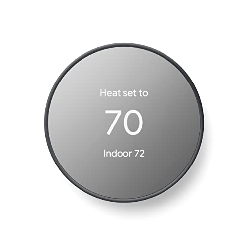 GOOGLE NEST SMART PROGRAMMABLE WIFI THERMOSTAT CHARCOAL - Brand New