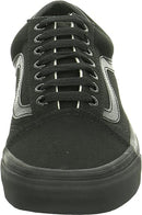 VANS OLD SKOOL UNISEX ADULTS' LOW-TOP TRAINERS, SIZE 7 - BLACK/BLACK - Like New
