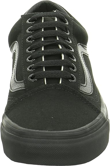 VANS OLD SKOOL UNISEX ADULTS' LOW-TOP TRAINERS, SIZE 7 - BLACK/BLACK - Like New