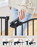 InnoTruth 29-39.6” Baby Gate, 30" Tall Pressure Mount Pet Gates, VC1911 - Black - Like New