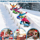 SST-G-SST-P-SST-B-SST-Y 36'' 4PACK SNOW SLED FOR KIDS AND ADULT LIGHT BLUE - Like New