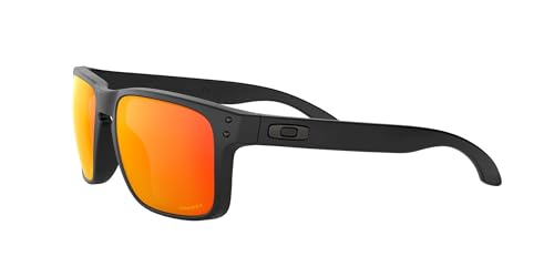 Oakley Men's Oo9102 Holbrook Square Matte Black/Prism Ruby Size 57 - Like New