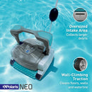 Polaris NEO Robotic Pool Cleaner up to 40ft, Wall Climbing Vac w/ Strong Suction - Like New