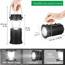 TNYZEO LED CAMPING LANTERN LED LANTERNS SUITABLE SURVIVAL KITS HURRICANE - BLACK - Like New