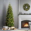 NATIONAL TREE COMPANY 6.5' FT CHRISTMAS TREE 300 LEDS 640 TIPS - GREEN - Like New