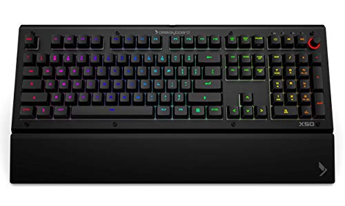 Das Keyboard X50Q Programmable RGB Mechanical Keyboard DKGKX50P0GZS0USX - Black - Like New