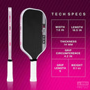 JOOLA Pro IV Pickleball Paddles – Raw Carbon Fiber Surface – Tech Flex Power - Brand New