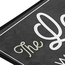 JUNZAN RETRO LAUNDRY ROOM SIGN RUNNER RUG NON-SLIP 39X20 INCH - BLACK AND WHITE - Like New