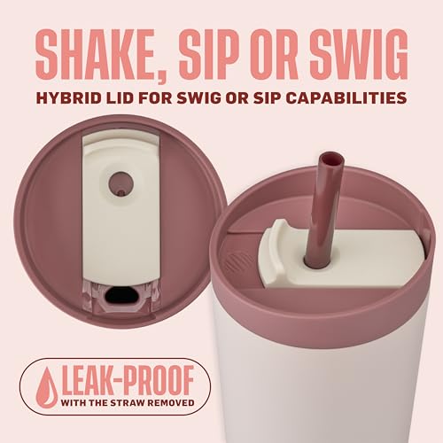 BlenderBottle 2-in-1 Insulated Stainless Steel Shaker Tumbler - Sahara Sunset - Like New