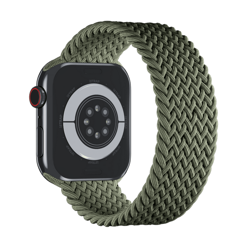 APPLE WATCH 44MM BRAIDED SOLO LOOP - SIZE 8 - IVERNESS GREEN - Like New