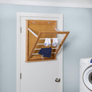 Honey-Can-Do Wall-Mounted Clothes Drying Rack Bamboo Collapsible 23wx27.25h - Like New