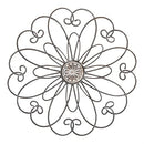 frymucz Metal Flower Wall Decor Metal Flower Scroll Wall Art Iron Wall Decor - Brand New