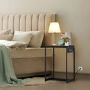 Nightstands Set of 2 with Charging Station, 2 Tier End Table, 2 PCS B0BRLS2RQ5 - Brand New