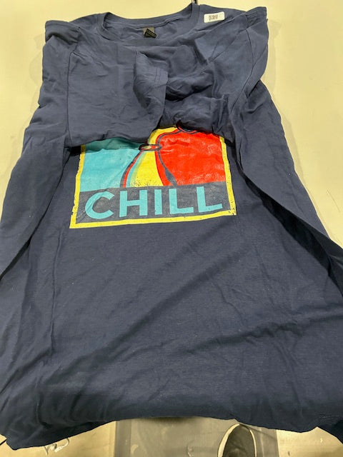 GILDAN NAVY BLUE XL SNOOPY CHILL T SHIRT - NAVY - Like New