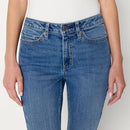 AMAZON ESSENTIALS WOMEN HIGH STRETCH MID-RISE SKINNY 12 SHORT MEDIUM BLUE - Brand New
