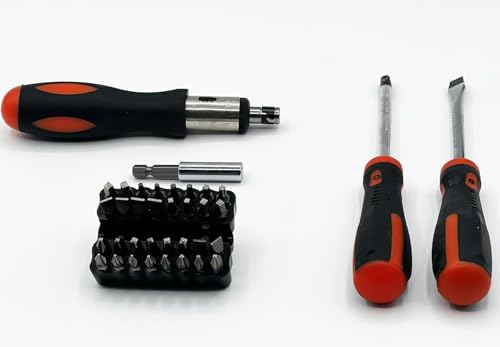 BLACK+DECKER 65 PIECE HOME REPAIR TOOL SET WITH TOOL BAG - BLACK/ORANGE - Like New