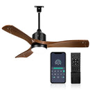 AMZATYI GAZEBO FAN SMART PLUG CEILING FAN LIGHT REMOTE 42 INCH - BROWN - Like New