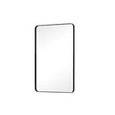 HOMLUX 36 IN. W X 24 IN. H RECTANGLE FRAMED WALL BATHROOM VANITY MIRROR - BLACK - Like New