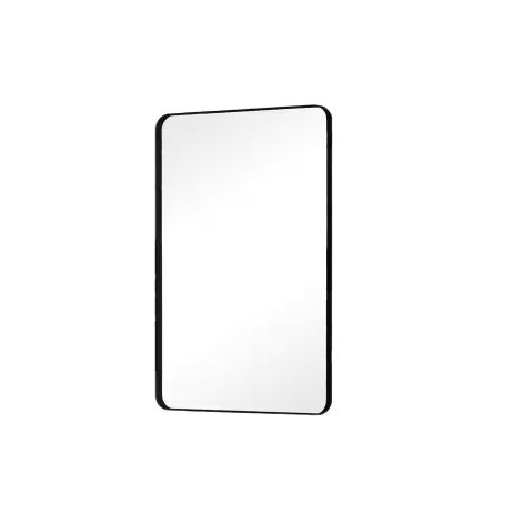 HOMLUX 36 IN. W X 24 IN. H RECTANGLE FRAMED WALL BATHROOM VANITY MIRROR - BLACK - Like New