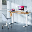 SMUG STANDING DESK, 48" x 24" INCH, ELECTRIC HEIGHT ADJUSTABLE - OAK - Like New