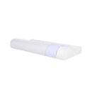 SUQ I OME Slim Sleeper-Thin Memory Foam Pillow, 19.6x11.8x3.1/2.3 inch - White - Like New