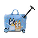 DISNEY KIDS' BLUEY HARDSIDE RIDE-ON SPINNER SUITCASE - BLUE/MULTI - Like New