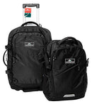 Hypath 2-in-1 Convertible Travel Bag - Use as Backpack with Wheels - Black - Brand New