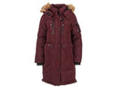 CANADA WEATHER GEAR WOMEN'S LONG PUFFER SMALL - CRANBERRY/NATURAL - Brand New