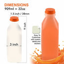 EcoQuality [100 PACK] Empty Plastic Juice Bottles, 32 OZ B07L6SGYWF - NEW - Brand New