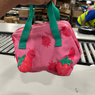 GENERIC PINK STRAWBERRY LUNCH PETITE BAG - STRAWBERRY - Scratch & Dent