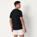AMAZON ESSENTIALS Men's Cotton V-Neck Undershirt 6 Pack 2XL - BLK/GRY - Like New
